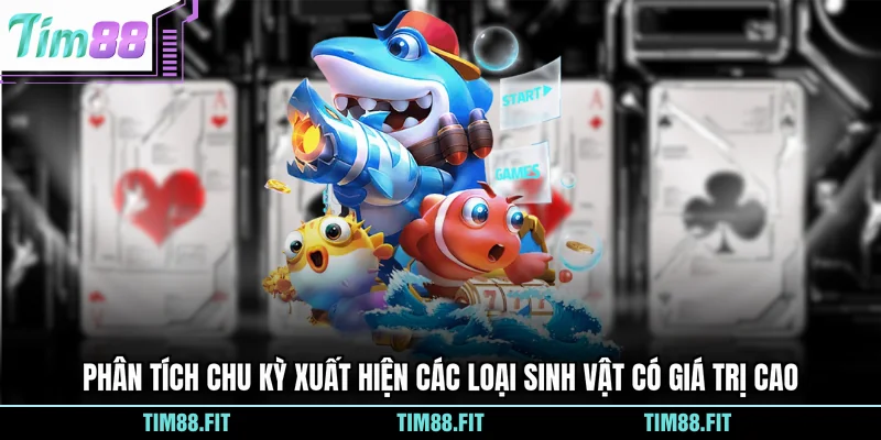 Phân tích chu kỳ xuất hiện các loại sinh vật có giá trị cao